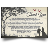 Thank You Lyrics Portrait Poster Best Gift For Lover