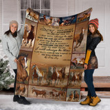 Horse To My Son Wherever your Journey Blanket Gifts For Horse Lovers