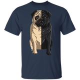 Pug Half Face Pug Shirts Adorable T-Shirt