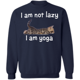I Am Not Lazy I Am Yoga Cat With Saying Funny Sweater