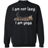 I Am Not Lazy I Am Yoga Cat With Saying Funny Sweater