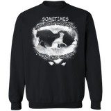 Sometimes I Just Look Up Smile And Say - Cat Sweatshirt Best Friend Gifts
