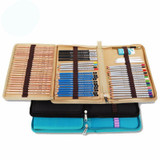 Canvas Drawing Pencil Pouch Bag, Pencil Case Holds 72 pcs