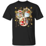 Chihuahua Santa Claus Hat In Snow T-Shirt Xmas Gift For Chihuahua Lover