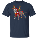 Pitbull Reindeer Dog Christmas Light T-shirt Christmas Gift Ideas For Pitbull Dog Lover