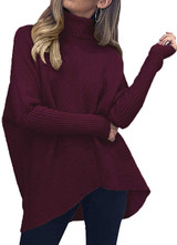 Women Turtleneck Long Sleeve Sweatshirt