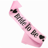 Pink Bridal Party Sash