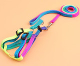 Adjustable Rainbow Dog Leash