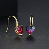 'Ormisde' 1.25ct Heart Earrings - 18K Gold Finish