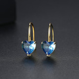 'Ormisde' 1.25ct Heart Earrings - 18K Gold Finish