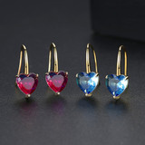 'Ormisde' 1.25ct Heart Earrings - 18K Gold Finish
