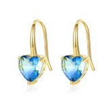 'Ormisde' 1.25ct Heart Earrings - 18K Gold Finish