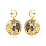 'Gufo' Earrings - 18K Gold Finish