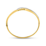 Bracelets |  14kt Yellow Gold Womens Round Diamond Graduated Journey Bangle Bracelet 1 Cttw |  Splendid Jewellery Bracelets |  14kt Yellow Gold Womens Round Diamond Graduated Journey Bangle Bracelet 1 Cttw |  Splendid Jewellery