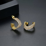 'Filodea' Earrings - 18K White Gold Finish