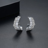 'Filodea' Earrings - 18K White Gold Finish