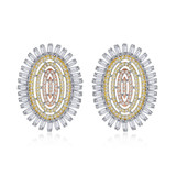 'Clemente' Earrings - 18K White Gold Finish