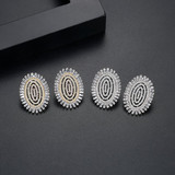 'Clemente' Earrings - 18K White Gold Finish