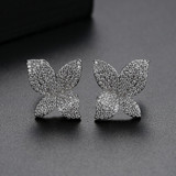 'Iacopa' Earrings - 18K White Gold Finish
