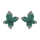 'Iacopa' Earrings - 18K White Gold Finish
