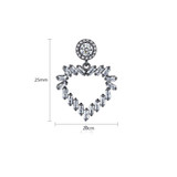 'Gerlanda' Earrings - 18K White Gold Finish