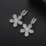 'Vincenzella' Earrings - 18K Black/White Gold Finish