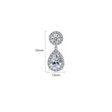 'Wilna' Earrings - 18K White Gold Finish