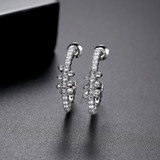 'Primizia' Earrings - 18K White Gold Finish