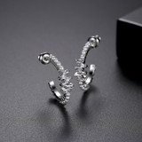 'Primizia' Earrings - 18K White Gold Finish