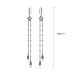 'Lerina' Earrings - 18K White/Black Gold Finish
