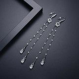 'Lerina' Earrings - 18K White/Black Gold Finish