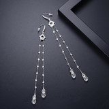 'Lerina' Earrings - 18K White/Black Gold Finish