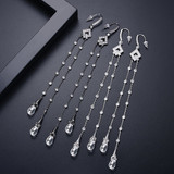 'Lerina' Earrings - 18K White/Black Gold Finish