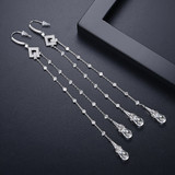 'Lerina' Earrings - 18K White/Black Gold Finish
