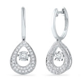 Earrings |  10kt White Gold Womens Round Diamond Teardrop Moving Twinkle Dangle Earrings 1/2 Cttw |  Splendid Jewellery Earrings |  10kt White Gold Womens Round Diamond Teardrop Moving Twinkle Dangle Earrings 1/2 Cttw |  Splendid Jewellery