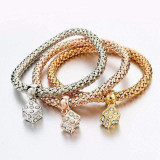 Gold Color Chain Bracelet Round Hollow Charm Bracelets Gold Color Chain Bracelet Round Hollow Charm Bracelets