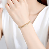 'Gaudiosa' Bracelet - 18K Gold Finish
