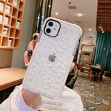 3D Diamond Pattern Transparent Phone Cases