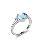 Heart Shaped Opal Ring