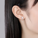 'Fantina' Earrings - 18K Gold &Sterling Silver
