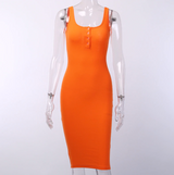 Summer Knee Length Bodycon Dress