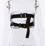 Flash Reflective Tube Top