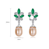 'Willelmina' Pearl Earrings - Sterling Silver