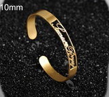 Personalized Cuff Bangle Bracelet