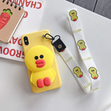 Cartoon Characters Wallet Phone Case
