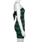 Retro Plaid Mini Dress