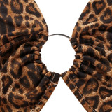 Leopard Print Ring Crop Top