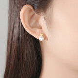 'Leonetta' Earrings - 18K Gold & Sterling Silver