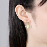 'Vilelma' Earrings - 18K Gold & Sterling Silver