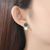 'Idalga' Pearl Earrings - Sterling Silver
